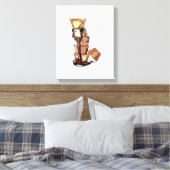Chocolade Smelt Hand-getrokken potlood Crayon Art  Canvas Afdruk (Insitu (Slaapkamer))