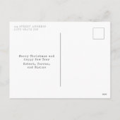 Chocolade Sneeuwman Milkshake Zoete Kerst Feestdagenkaart (Achterkant)