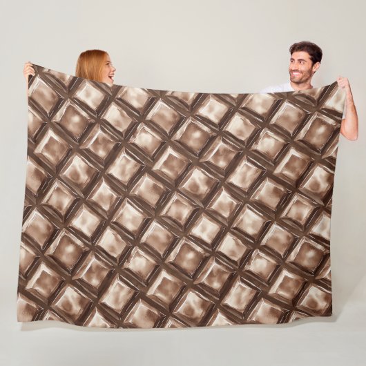 Chocolade Snoep Bar Fleece Deken (In situ)
