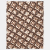 Chocolade Snoep Bar Fleece Deken (Voorkant)