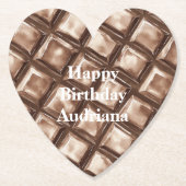 Chocolade Snoep Bar Kartonnen Onderzetters (Voorkant)