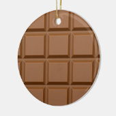 Chocolade Snoep Bar Keramisch Ornament (Links)