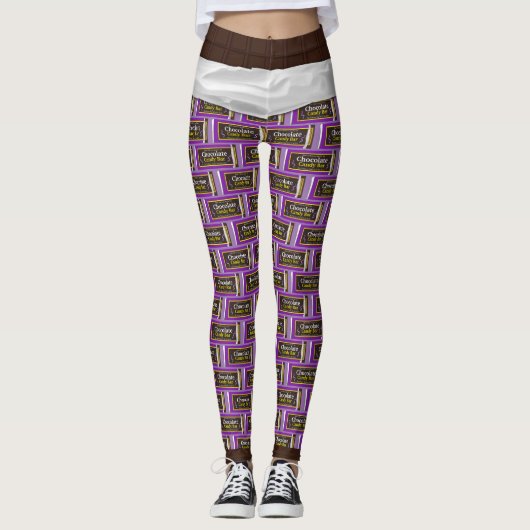 Chocolade Snoep Bar Leggings (Voorkant)