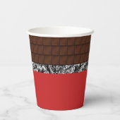 Chocolade Snoep Bar Papieren Bekers (Achterkant)