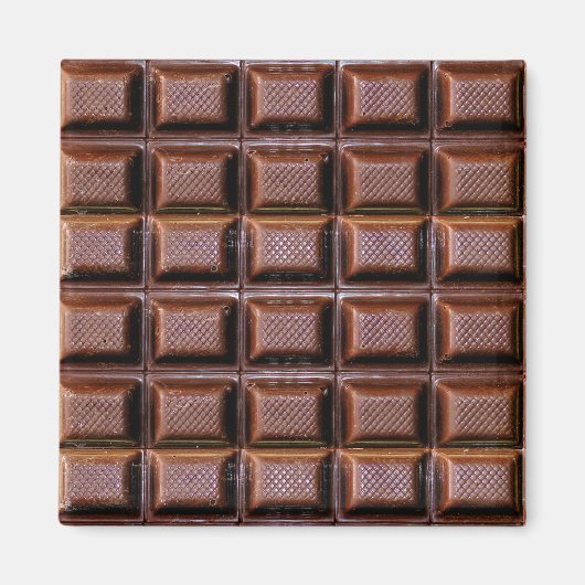 Chocolade Snoep Bar Squares Magneet (Voorkant)