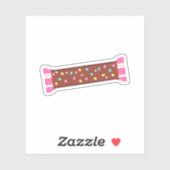 Chocolade Snoep Bar Sticker (Vel)