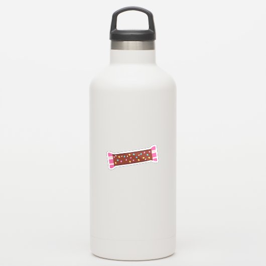 Chocolade Snoep Bar Sticker (Waterfles)