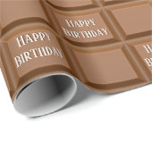 Chocolade Snoep Bar voor geboortedag Cadeaupapier (Rol Hoek)