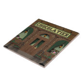 Chocolade Snoep Cartoon Tegeltje (Zijkant)