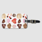 Chocolade Snoep Confectionery Hartpatroon Bagagelabel (Voorkant (horizontaal))