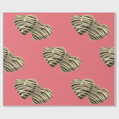 Chocolade snoep hart romantisch roze schattige lie cadeaupapier (Vlak)