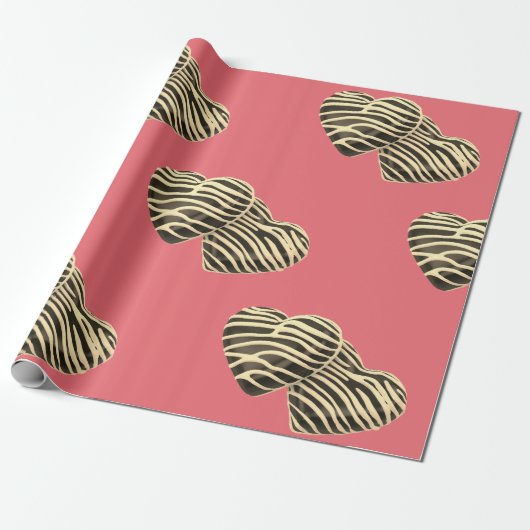 Chocolade snoep hart romantisch roze schattige lie cadeaupapier (Uitgerold)