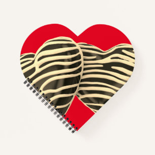 Chocolade snoep hart rood zoet schattig notitieboek