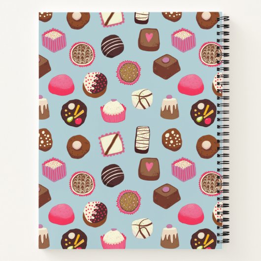 Chocolade Snoep snoepgoed Aangepast recept Notitieboek (Achterkant)