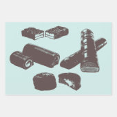 Chocolade Snoep snoepjes gebak verwerkt voedselkun Inpakpapier Vel (Voorkant 3)