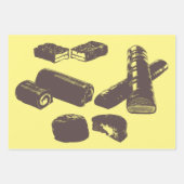 Chocolade Snoep snoepjes gebak verwerkt voedselkun Inpakpapier Vel (Voorkant 2)