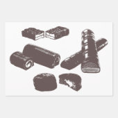 Chocolade Snoep snoepjes gebak verwerkt voedselkun Inpakpapier Vel (Voorkant)