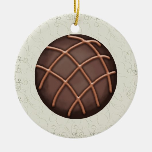 Chocolade-Snoep - SRF Keramisch Ornament (Voorkant)