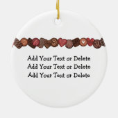 Chocolade-Snoep - SRF Keramisch Ornament (Achterkant)