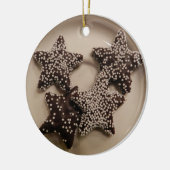 Chocolade Snoep STars Keramisch Ornament (Links)