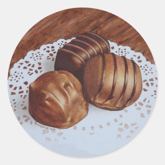 Chocolade Snoep Sticker (Voorkant)