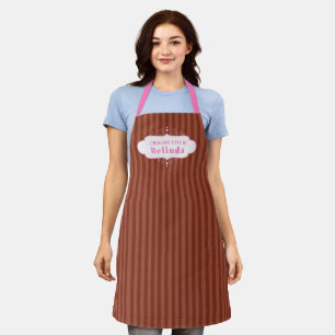 Chocolade snoep stripe chocolatier bakken schort
