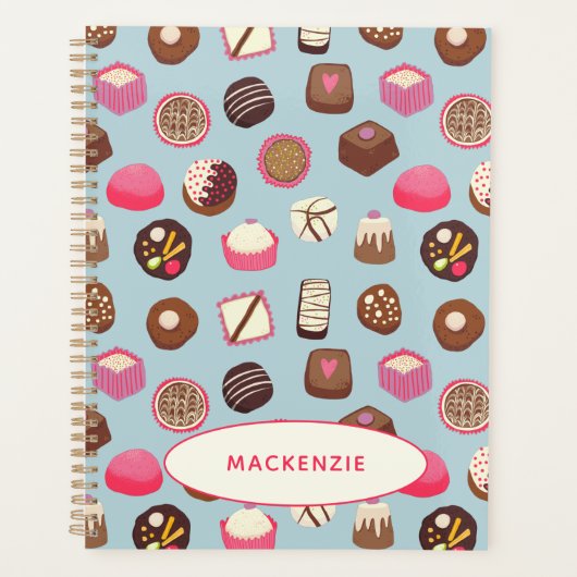 Chocolade Snoep suikerwerk Aangepaste naam Planner (Voorkant)