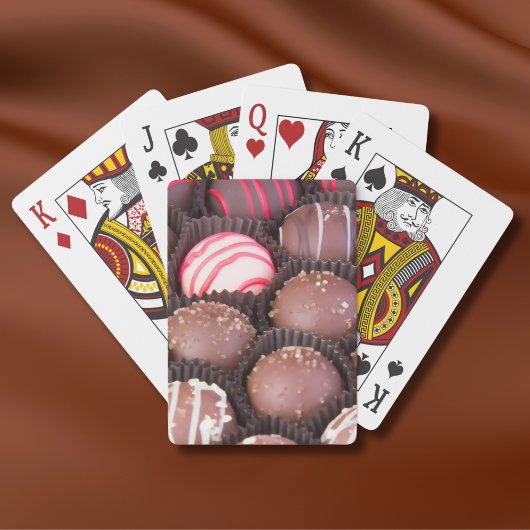 Chocolade Snoep Truffels Pokerkaarten