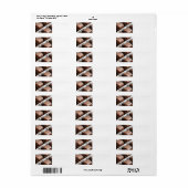 Chocolade snoepjes etiket (Full Sheet)