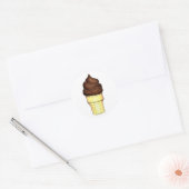 Chocolade Soft Serve Ice Cone Stickers (Envelop)