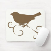 Chocolade Sparrow met Ribbon Muismat (Met muis)