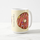 Chocolade Sprinkle donut Koffiemok (Voorkant rechts)
