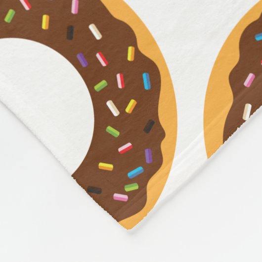Chocolade Sprinkle Donuts Fleece Blanket Deken (Hoek)