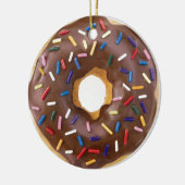 Chocolade Sprinkle Doughnut Keramisch Ornament (Links)