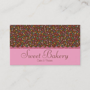 Chocolade Sprinkles Bakery Visitekaartje