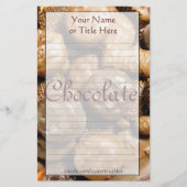 Chocolade Stationery Briefpapier (Voorkant)