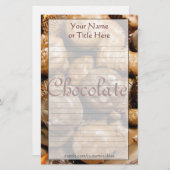 Chocolade Stationery Briefpapier (Voorkant / Achterkant)