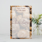 Chocolade Stationery Briefpapier (Staand voorkant)