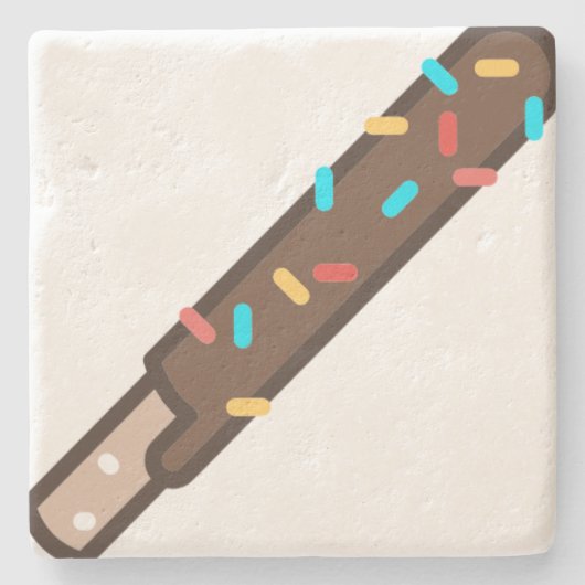 chocolade stenen onderzetter (Voorkant)