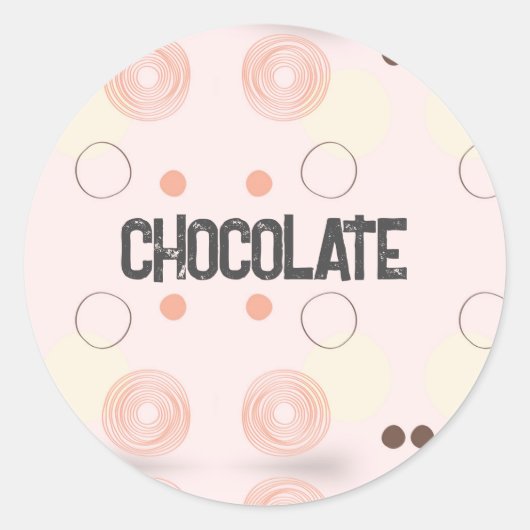 chocolade Sticker (Voorkant)