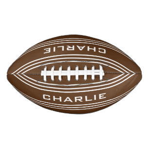 Chocolade Stripes aangepast monogram football