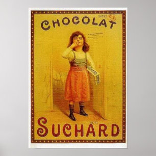 Chocolade Suchard Vintage Ad Poster