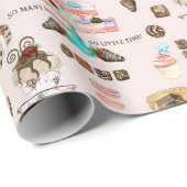 Chocolade Sweet Treats Cupcakes Decoupage Cadeaupapier (Rol Hoek)