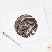 Chocolade swirl grote stickers (Envelop)