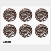 Chocolade swirl grote stickers (Vel)