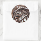 Chocolade swirl grote stickers (Tas)