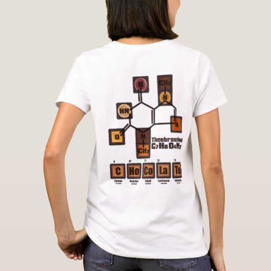 Chocolade T-shirt (Achterkant)