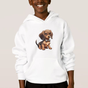 Chocolade & Tan Dachshund Hoodie