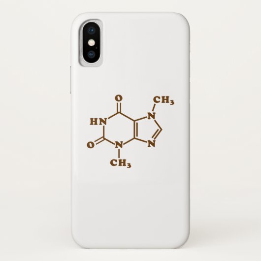 Chocolade Theobromine Moleculaire chemische formul Case-Mate iPhone Case (Achterkant)