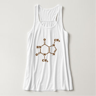Chocolade Theobromine Moleculaire chemische formul Tanktop